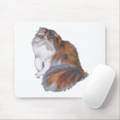 Tapis De Souris Chat Persan Calico (Avec souris)