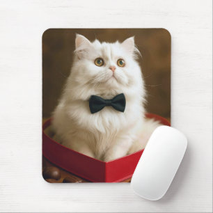 Tapis De Souris Chat Persan dans une boîte de bonbons de la Saint-