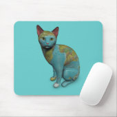 Tapis De Souris Chat Planète (Avec souris)