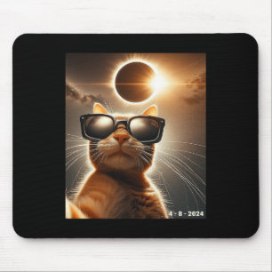 Tapis De Souris Chat Prendre Un Selfie Avec Solaire 2024 Eclipse W