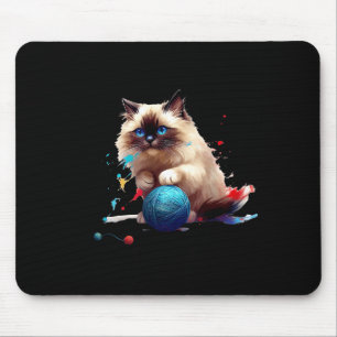 Tapis De Souris Chat Ragdoll Pyjama Parfait Pour Les Amateurs De C