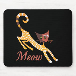 Tapis De Souris Chat rouge drôle