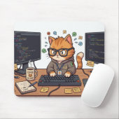 Tapis de Souris Chat Royal (Avec souris)