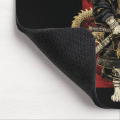 Tapis De Souris Chat Samurai Avec Dragon Kanji (Coin)