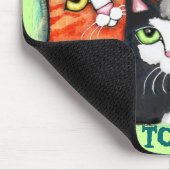 Tapis De Souris Chat secouru/abri (Coin)