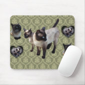 Tapis De Souris Chat siamois né en Thaïlande (Avec souris)