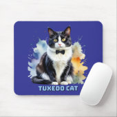 Tapis De Souris Chat smoking élégant (Avec souris)