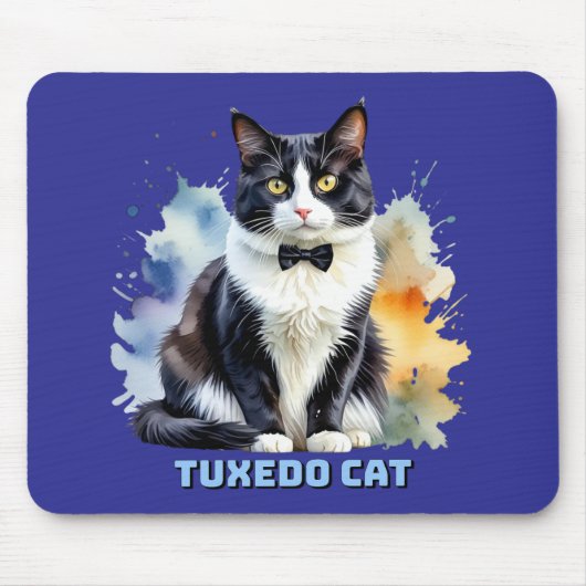 Tapis De Souris Chat smoking élégant (Devant)