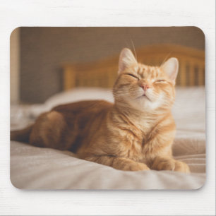 Tapis De Souris Chat somnolent des images   de Getty
