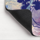 Tapis De Souris Chat Sorcière Lune Déesse Wiccan Chat Personne (Coin)