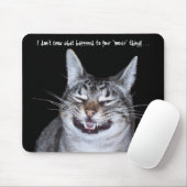 Tapis De Souris Chat "souris manquante" Mousepad (Avec souris)