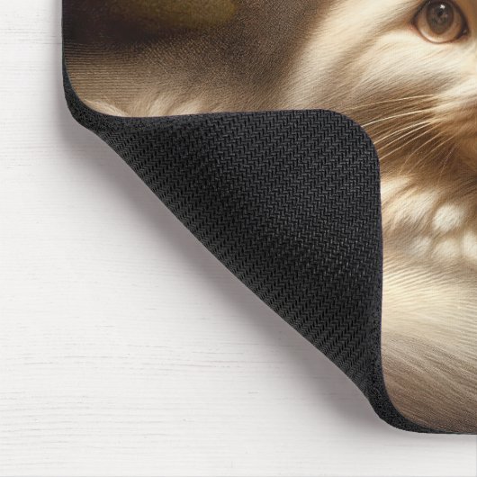 Tapis De Souris Chat sous une peinture à l'abat-jour (Coin)
