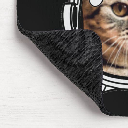 Tapis De Souris Chat spatial (Coin)
