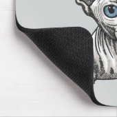 Tapis De Souris Chat Sphynx sans poils (Coin)