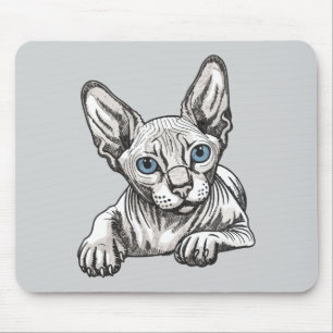 Tapis De Souris Chat Sphynx sans poils
