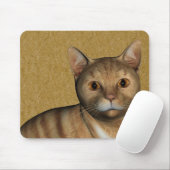 Tapis De Souris Chat Tabby Rouge (Avec souris)