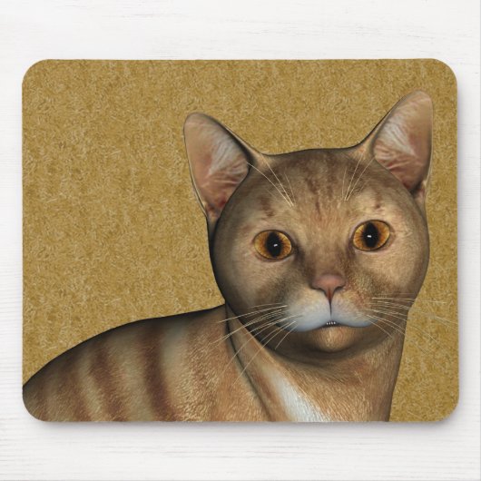 Tapis De Souris Chat Tabby Rouge (Devant)