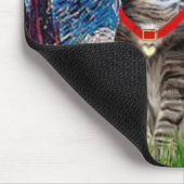 Tapis De Souris CHAT (Tigré2) - Nuit étoilée (Coin)