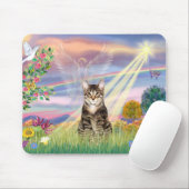 Tapis De Souris Chat (Tigré) - Ange des Nuages (Avec souris)