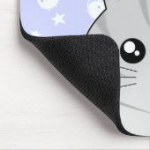 Tapis De Souris Chat tigré gris mignon de minou de Kawaii (Coin)