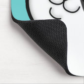 Tapis De Souris Chat tigré Mousepad de gros calicot heureux (Coin)