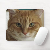 Tapis De Souris Chat tigré orange Mousepad (Avec souris)