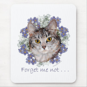 Tapis De Souris Chat Tigreux Ne M'oubliez Pas