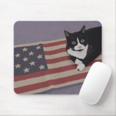 Tapis De Souris Chat USA (Avec souris)