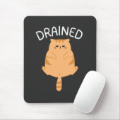 Tapis de souris Chat Vidé pour Journées de Batteri (Avec souris)