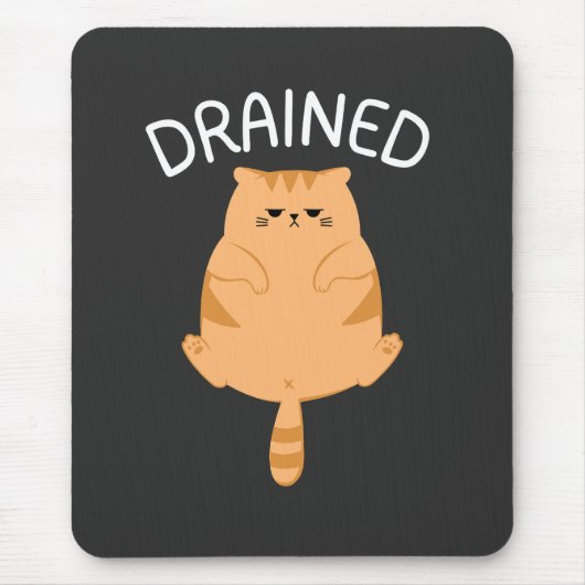 Tapis de souris Chat Vidé pour Journées de Batteri (Devant)