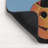 Tapis De Souris Chat vintage dans Jack'o'Lantern (Coin)