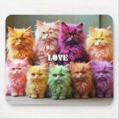 Tapis de souris chat violet – Cadeau parfait pour (Devant)