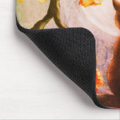 Tapis De Souris Chat Whimsical dans la Pleine lune d'arbre (Coin)