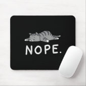 Tapis De Souris Chat Woot Nope (Avec souris)