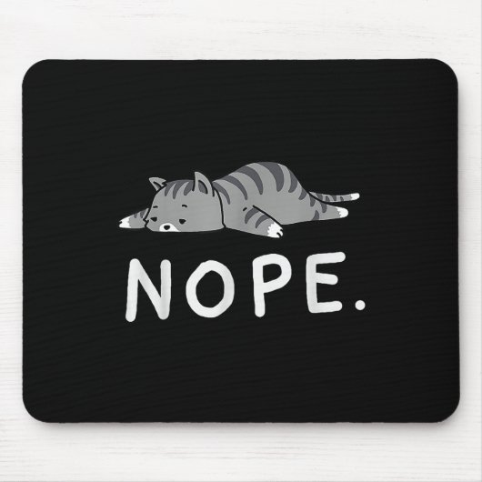 Tapis De Souris Chat Woot Nope (Devant)