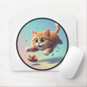 Tapis De Souris chatbranché (Avec souris)
