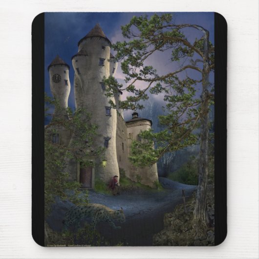 Tapis De Souris Château - attendant - de Mousepad aliéné (Devant)