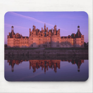 Tapis De Souris Château Chambord au coucher du soleil, vallée de