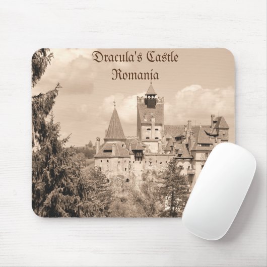 Tapis De Souris Château de Dracula en Transylvanie, Roumanie (Avec souris)