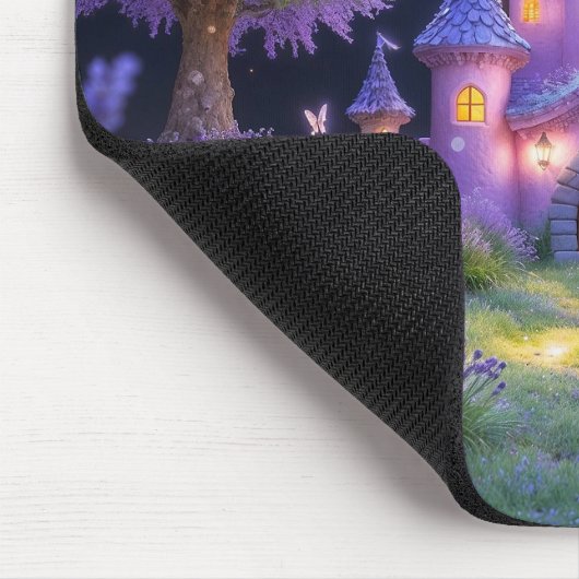 Tapis De Souris Château de Fairy de la Lavande Cachée Grove (Coin)