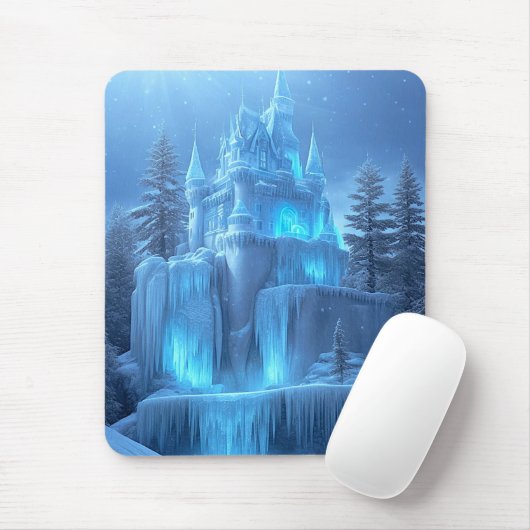Tapis De Souris Château de glace des rêves gelés (Avec souris)