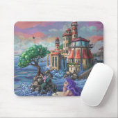 Tapis De Souris Château de Mermaid (Avec souris)