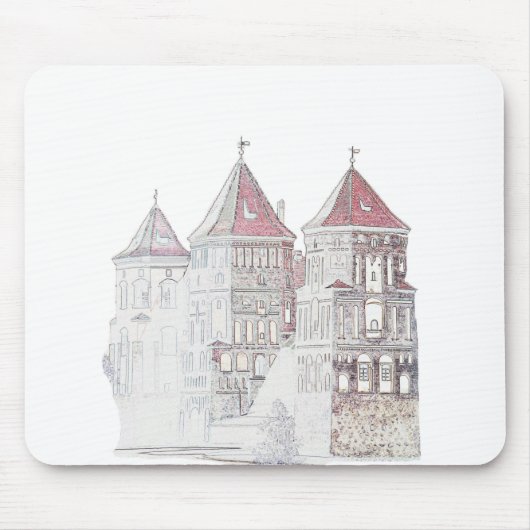Tapis De Souris Château de Mir en Biélorussie Architecture (Devant)