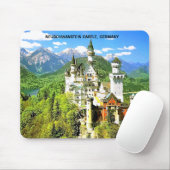 TAPIS DE SOURIS CHÂTEAU DE NEUSCHWANSTEIN, ALLEMAGNE (Avec souris)