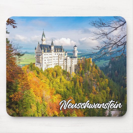 Tapis De Souris Château De Neuschwanstein, Allemagne, Automne (Devant)