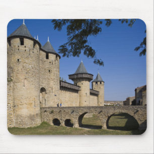 Tapis De Souris Château des Comtes, Carcassonne, Aude, Languedoc,