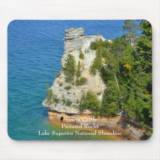Tapis De Souris Château des mineurs à Pictured Rocks (Devant)