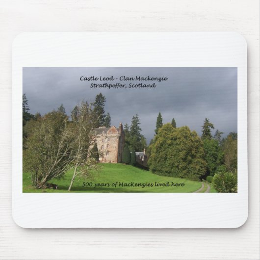 Tapis De Souris CHÂTEAU LEOD - Clan de l'Ecosse le Mackenzie (Devant)