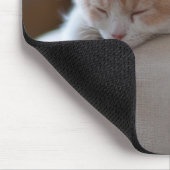 Tapis De Souris Chaton beige et blanc fatigué (Coin)