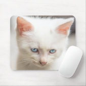 Tapis De Souris Chaton blanc (Avec souris)